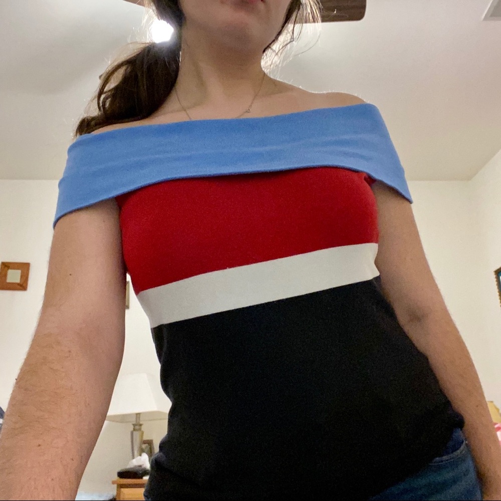 Ralph Lauren Off-the-Shoulder Sweater Top